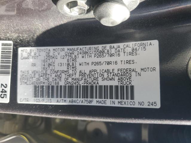 2015 TOYOTA TACOMA DOU - 3TMLU4ENXFM192188