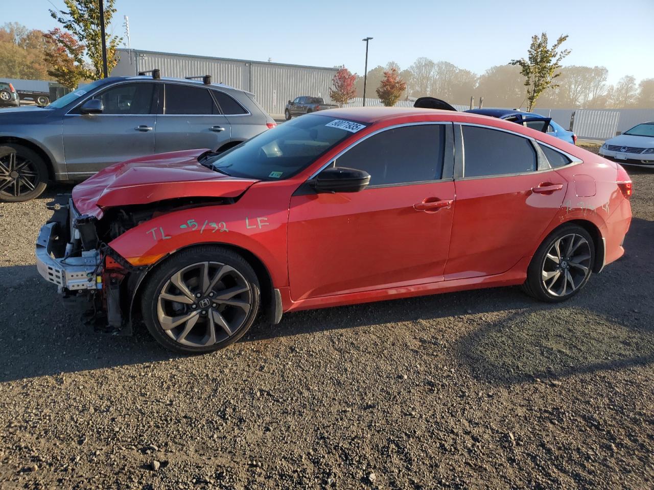 Lot #3311467233 2019 HONDA CIVIC SPOR