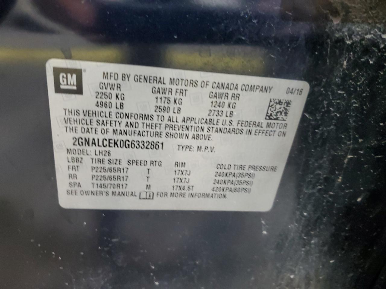 CHEVROLET EQUINOX LT