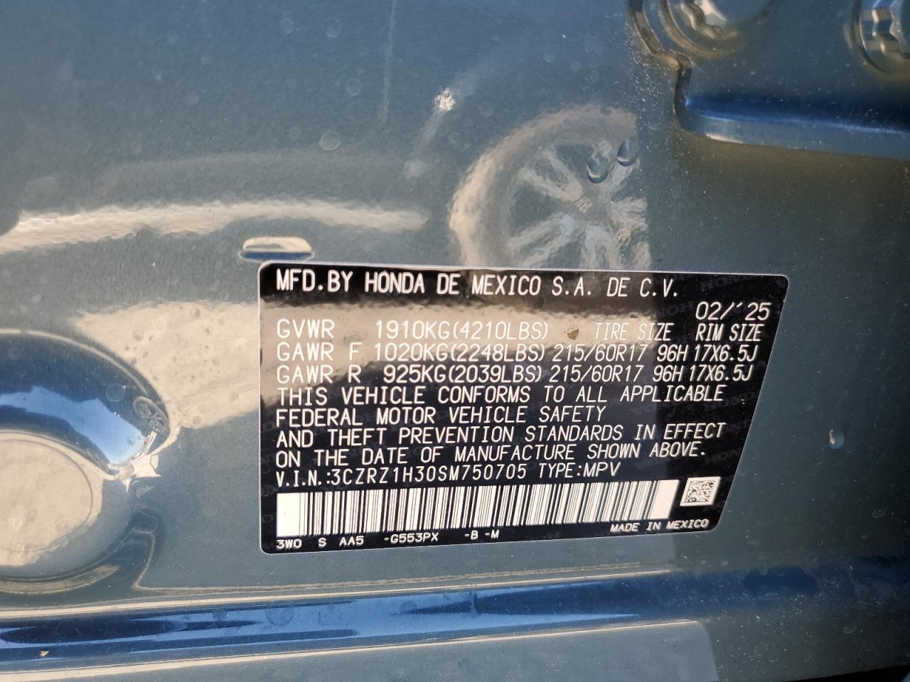 Lot #3302728115 2025 HONDA HR-V LX