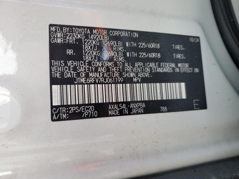 2024 TOYOTA RAV4 XSE JTME6RFV7RJ061199