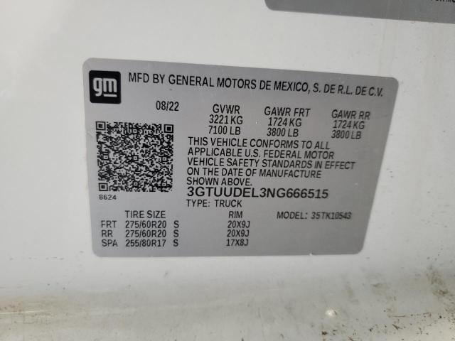 2022 GMC SIERRA K1500 SLT #3283836457
