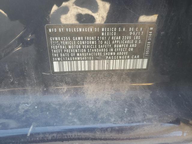 2017 VOLKSWAGEN GOLF SPORT 3VWC17AU9HM540103