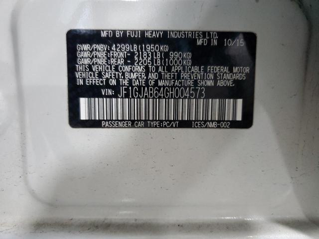 2016 SUBARU IMPREZA PR - JF1GJAB64GH004573