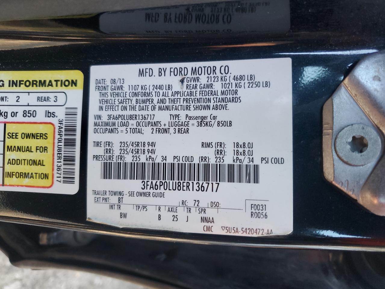 FORD FUSION SE HYBRID