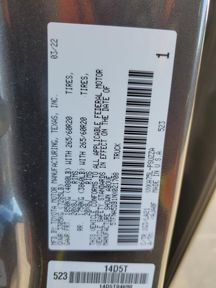 TOYOTA TUNDRA CREWMAX PLATINUM