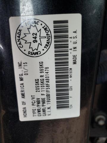 2015 ACURA TLX TECH - 19UUB1F58FA801476