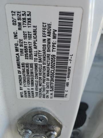 2012 HONDA CROSSTOUR - 5J6TF3H55CL002059