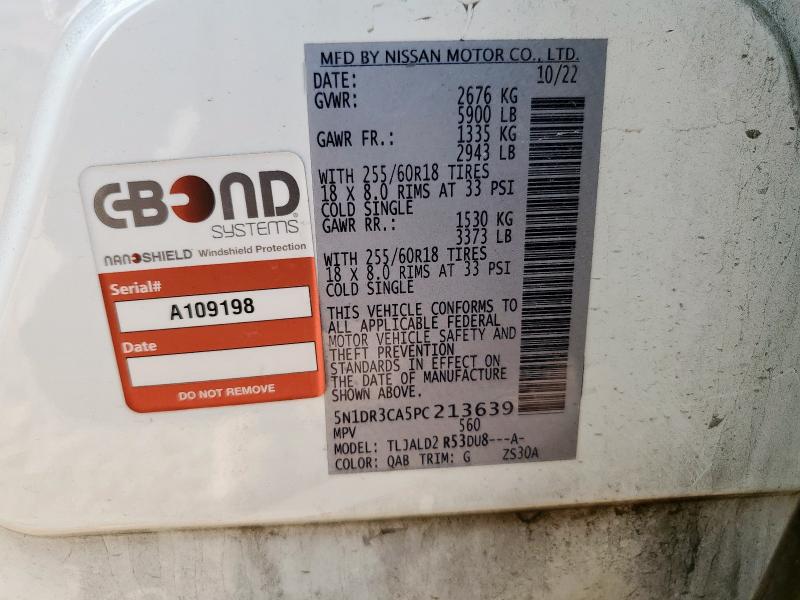 2023 NISSAN PATHFINDER 5N1DR3CA5PC213639