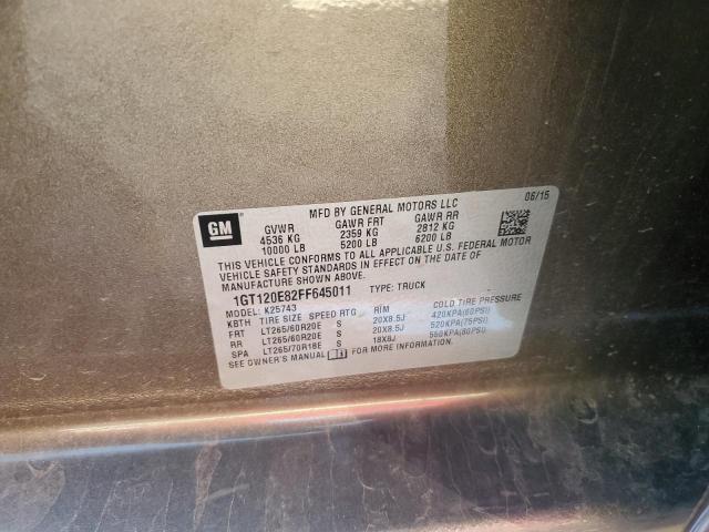 2015 GMC SIERRA K25 1GT120E82FF645011