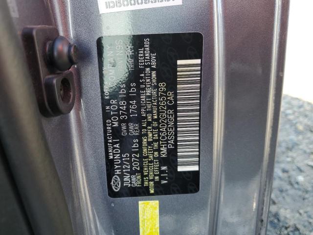 2016 HYUNDAI VELOSTER KMHTC6AD2GU265798