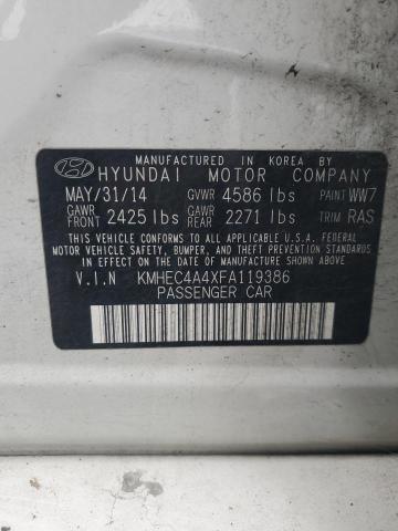 2015 HYUNDAI SONATA HYB KMHEC4A4XFA119386