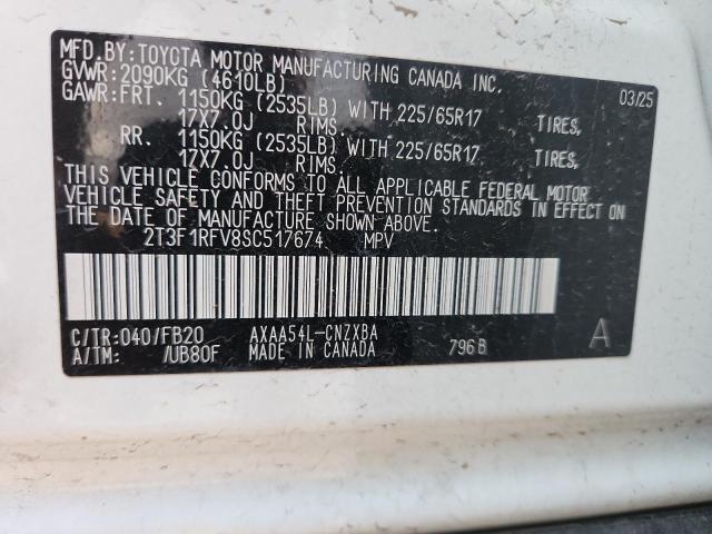 2025 TOYOTA RAV4 LE - 2T3F1RFV8SC517674