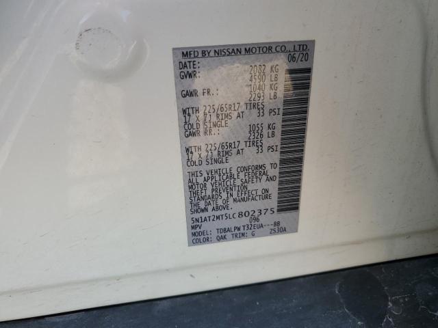 2020 NISSAN ROGUE S - 5N1AT2MT5LC802375