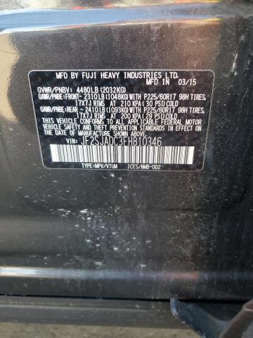 2015 SUBARU FORESTER 2 JF2SJADC3FH810346