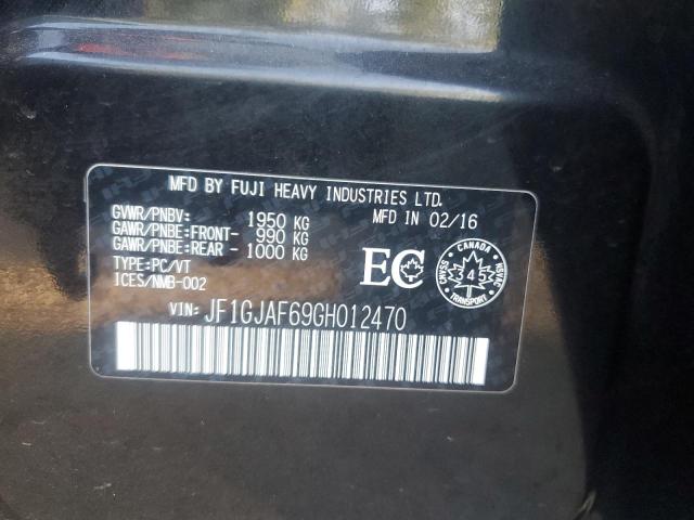 2016 SUBARU IMPREZA PR - JF1GJAF69GH012470