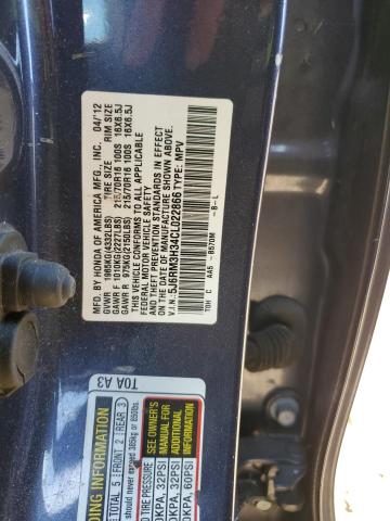 2012 HONDA CR-V LX - 5J6RM3H34CL022866