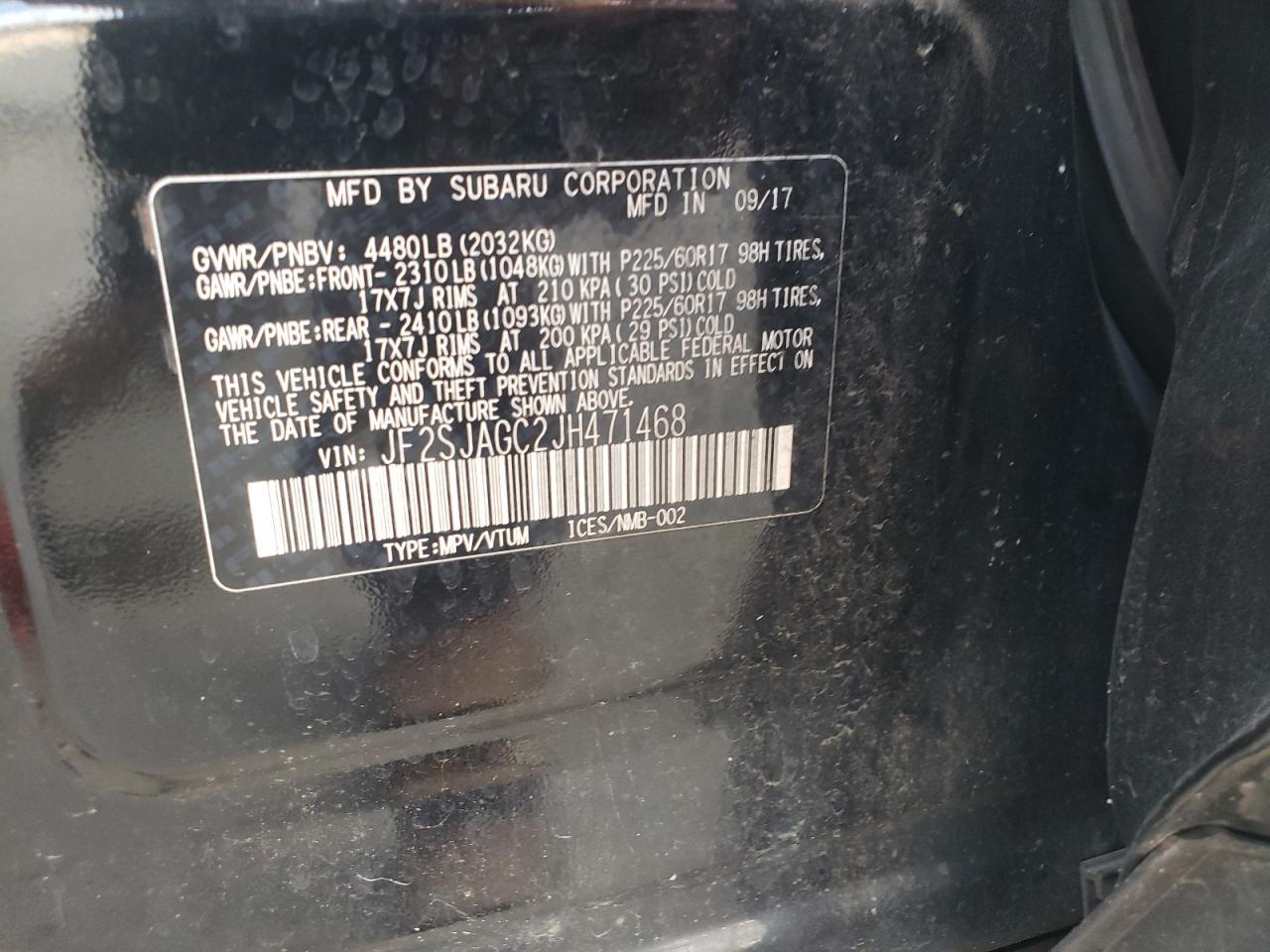 SUBARU FORESTER 2.5I PREMIUM