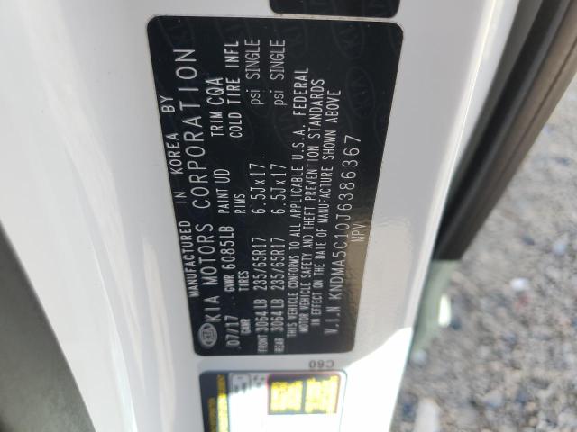 2018 KIA SEDONA L KNDMA5C10J6386367