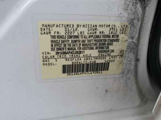 2012 NISSAN SENTRA 2.0 #3284116534