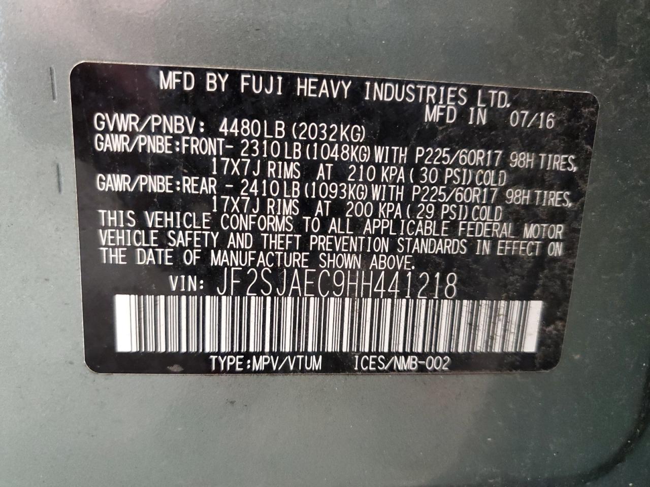 SUBARU FORESTER 2.5I PREMIUM