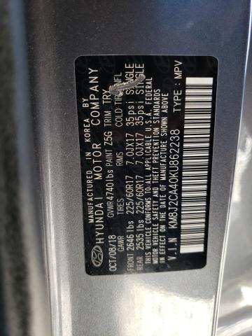 2019 HYUNDAI TUCSON SE #3297105519