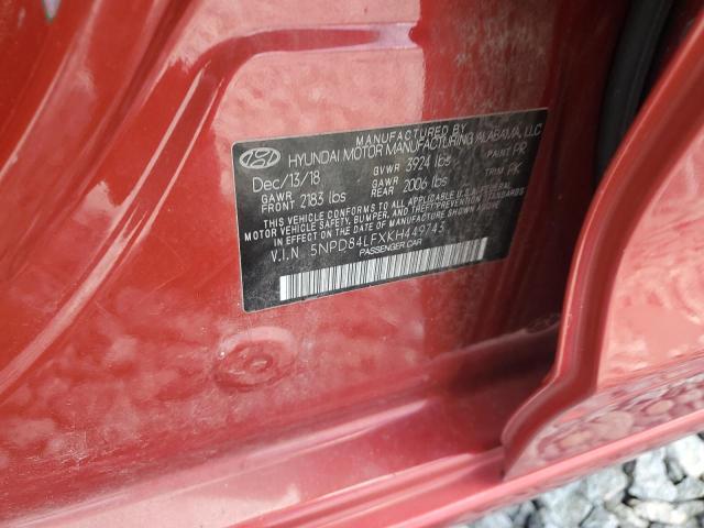 2019 HYUNDAI ELANTRA SE - 5NPD84LFXKH449743