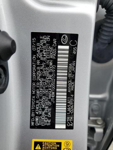 2016 LEXUS ES 300H JTHBW1GG5G2101970