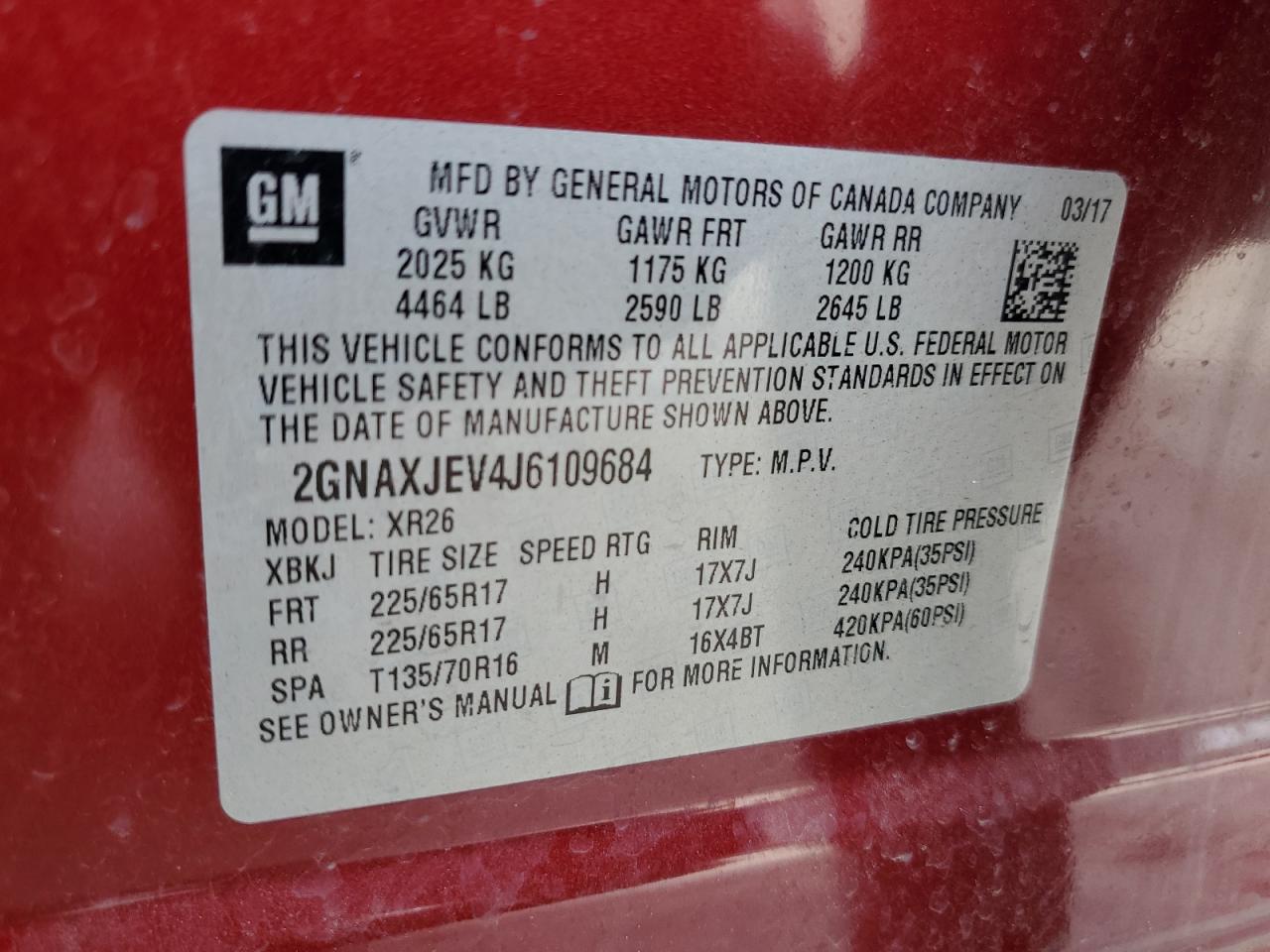 CHEVROLET EQUINOX LT