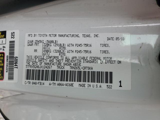 2018 TOYOTA TACOMA ACC - 5TFRX5GN8JX124267