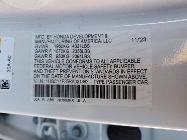 2024 HONDA ACCORD EX - 1HGCY1F35RA021383