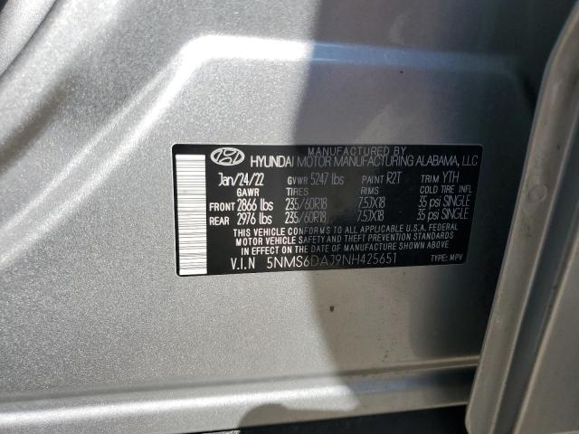 2022 HYUNDAI SANTA FE SEL - 5NMS6DAJ9NH425651