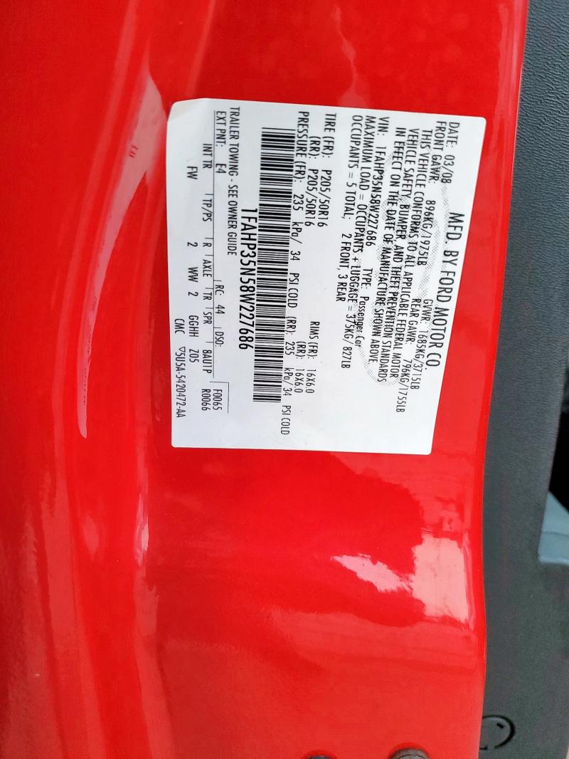 2008 FORD FOCUS SE #3291551975