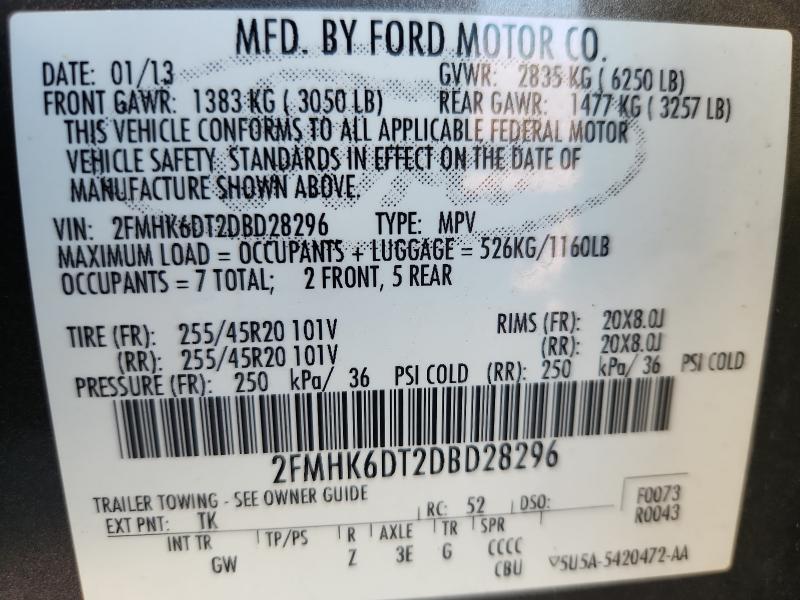 2013 FORD FLEX LIMIT #3283930798