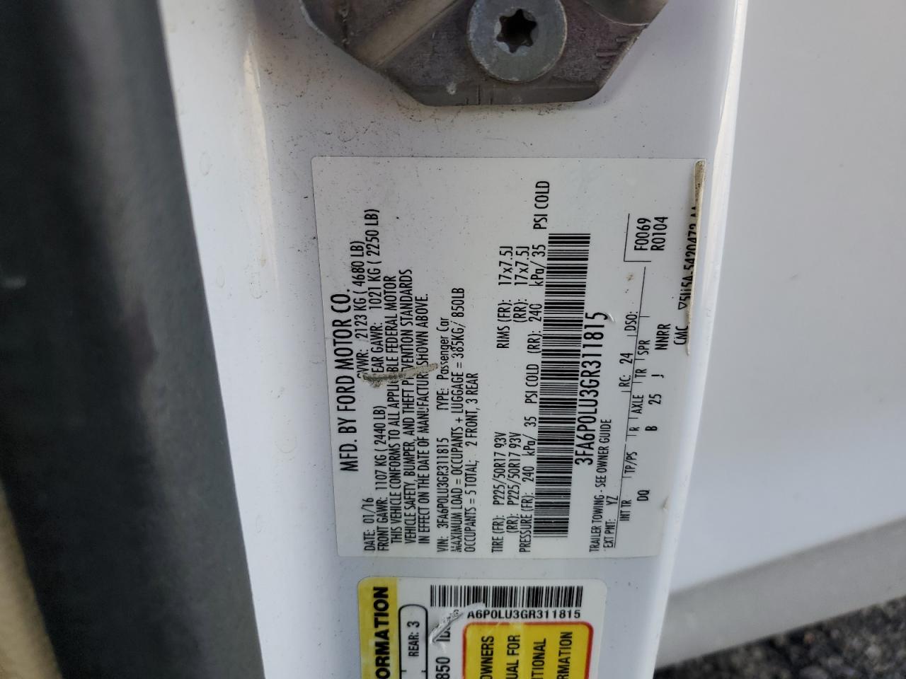 FORD FUSION HYBRID SE HYBRID