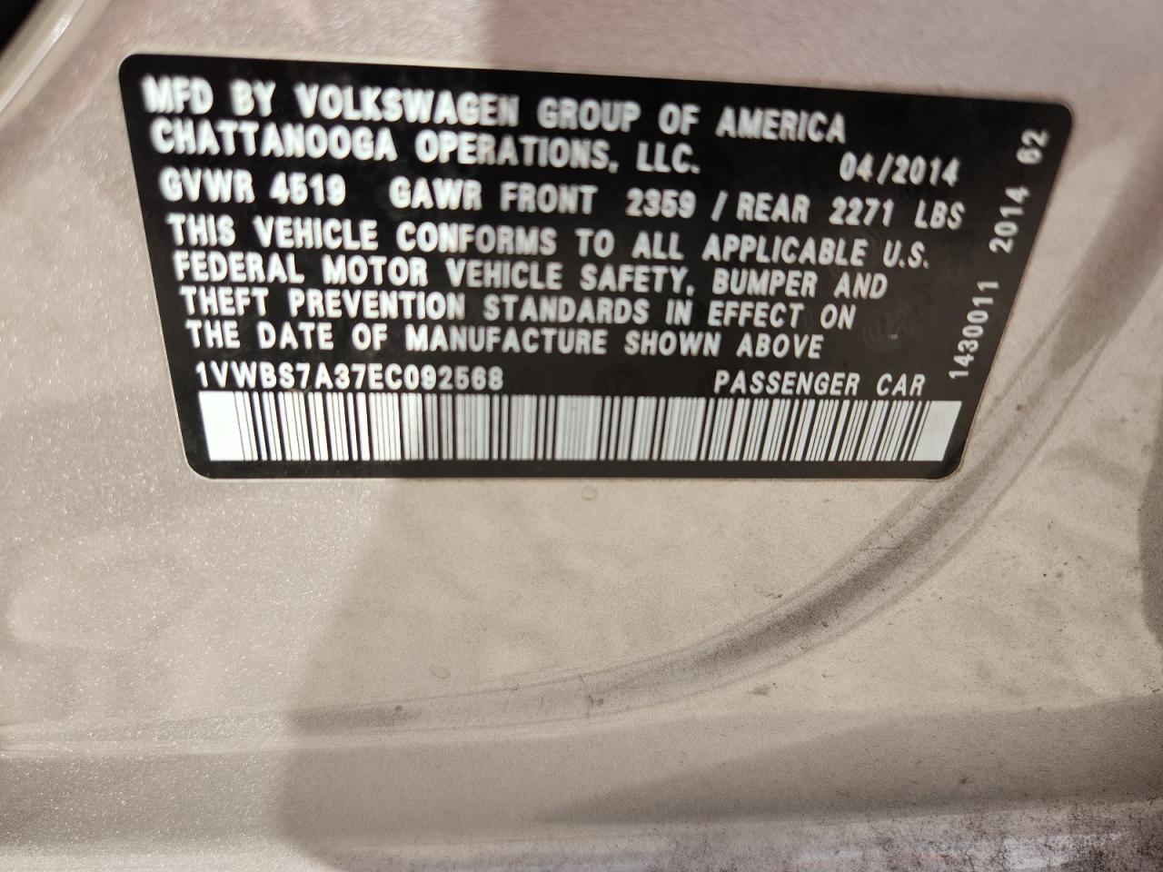 VOLKSWAGEN PASSAT SE