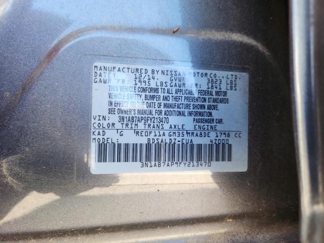 2015 NISSAN SENTRA S - 3N1AB7AP9FY213470