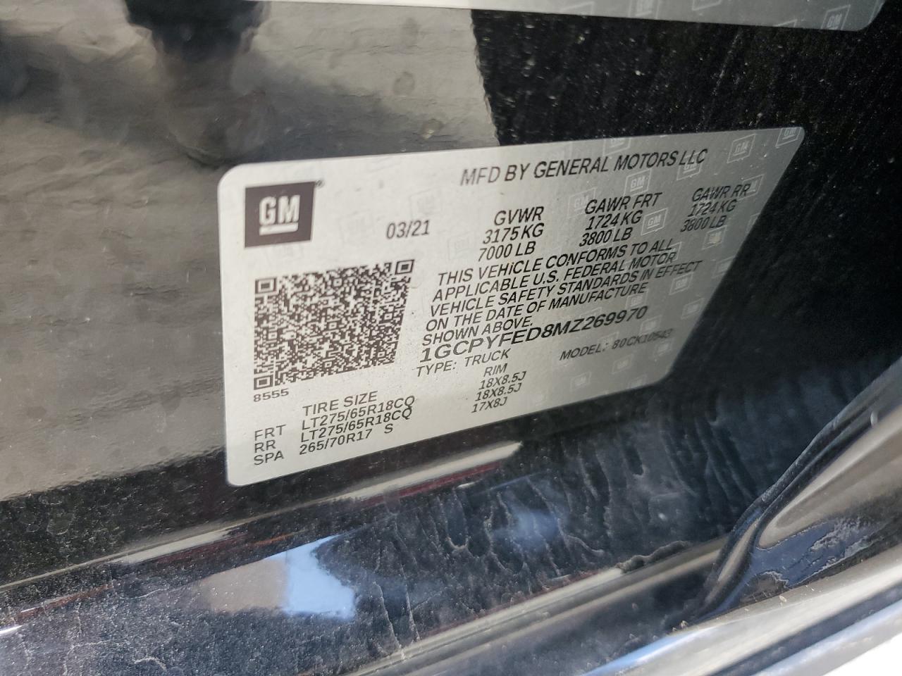 CHEVROLET SILVERADO K1500 LT TRAIL BOSS