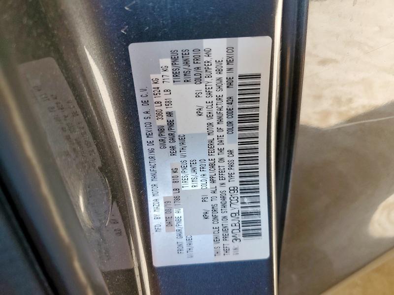 2020 TOYOTA YARIS LE 3MYDLBJV9LY703199