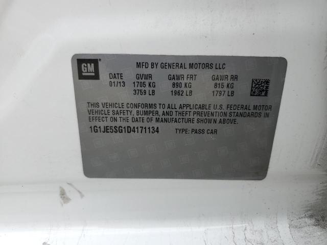 2013 CHEVROLET SONIC LTZ - 1G1JE5SG1D4171134