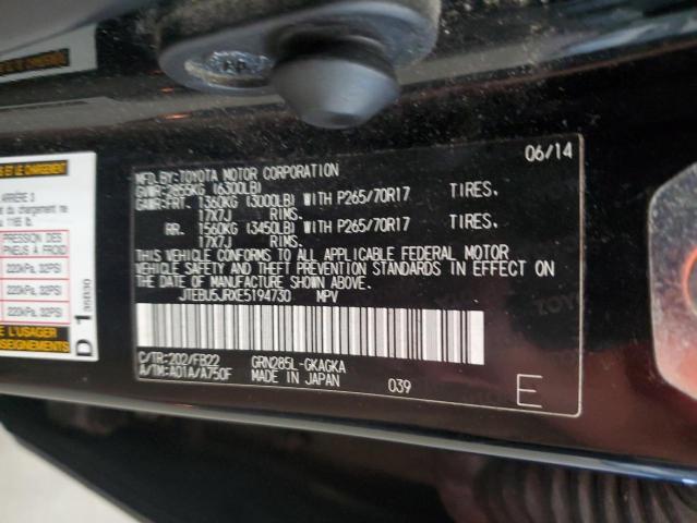 2014 TOYOTA 4RUNNER SR #3263610520