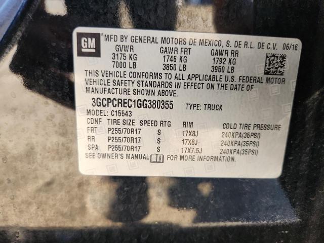 2016 CHEVROLET SILVERADO #3308427278