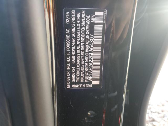 2016 PORSCHE CAYENNE SE HYBRID - WP1AE2A22GLA64307