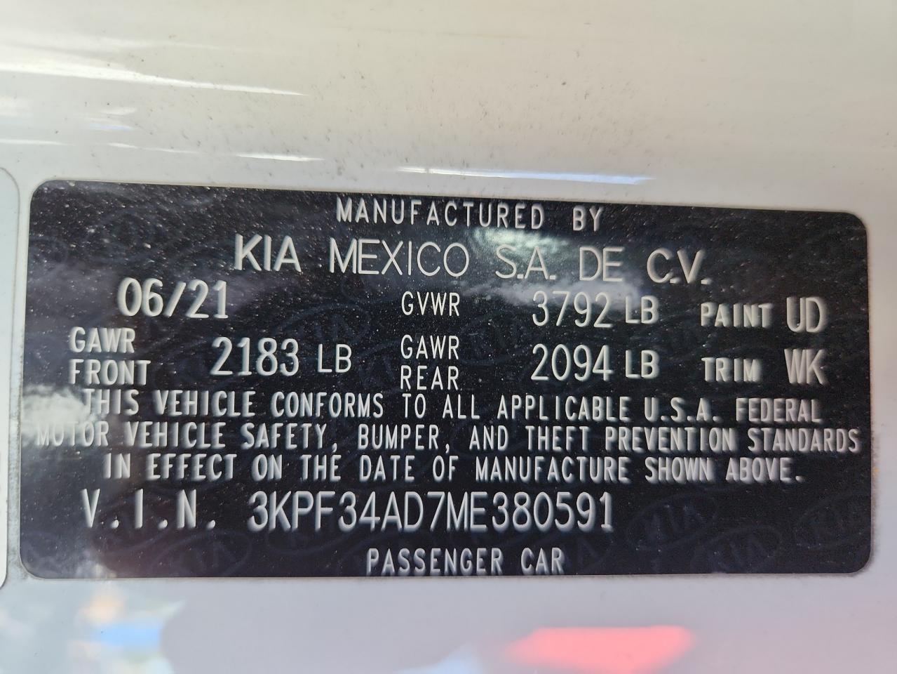 KIA FORTE GT LINE