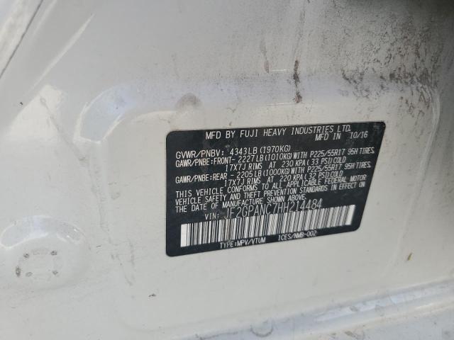 2017 SUBARU CROSSTREK - JF2GPANC7HH214484