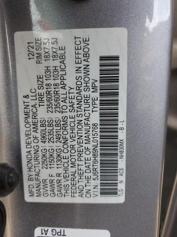 2022 HONDA CR-V EXL #3315888176