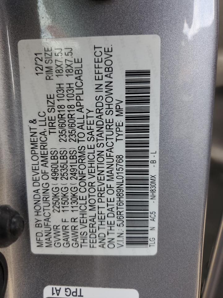 Lot #3315888176 2022 HONDA CR-V EXL