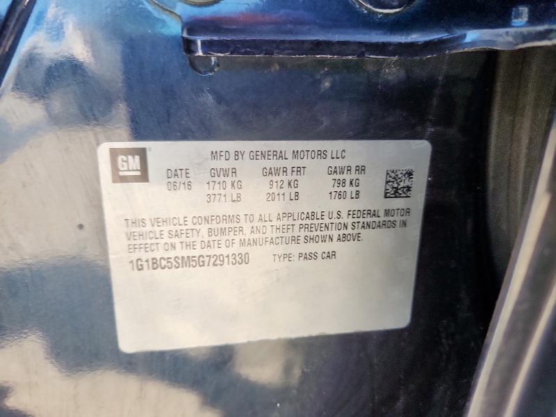 2016 CHEVROLET CRUZE LS - 1G1BC5SM5G7291330