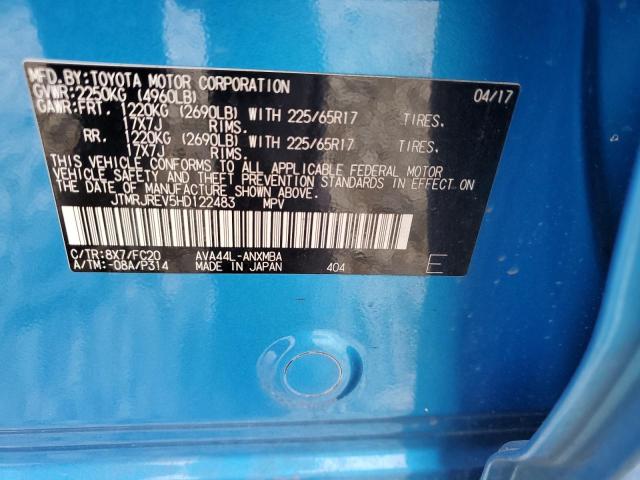 2017 TOYOTA RAV4 HV LE - JTMRJREV5HD122483