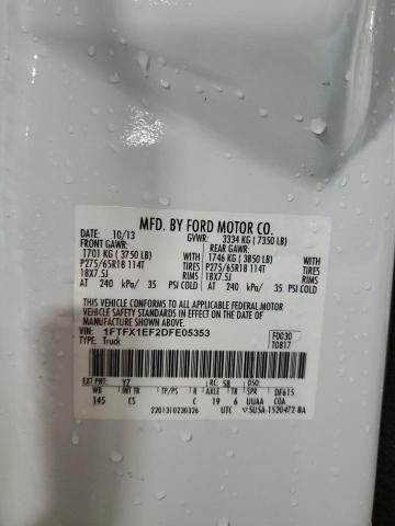 2013 FORD F150 SUPER #3290243238